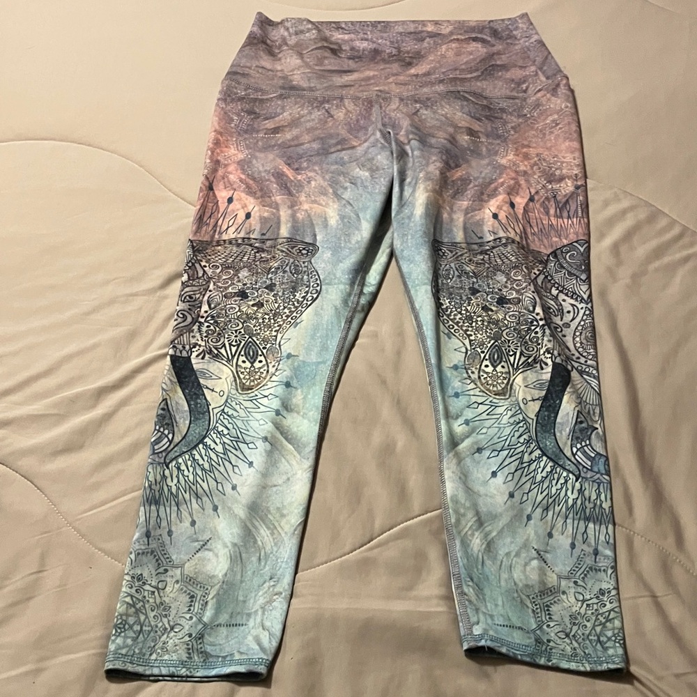 Evolution and Creation Artistic Patterned Leggings